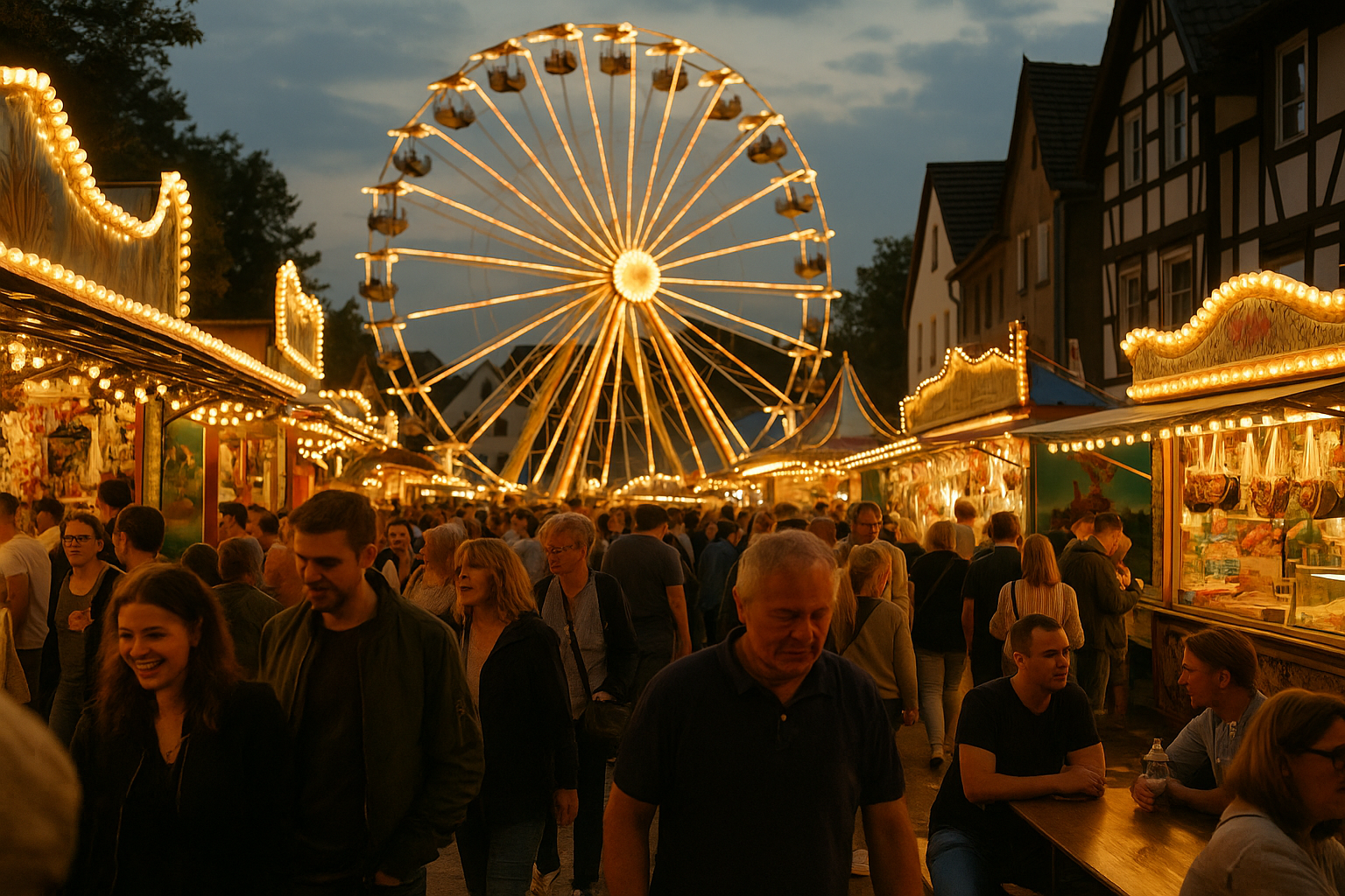 Jahrmarkt mit Riesenrad als Veranstaltungsbild